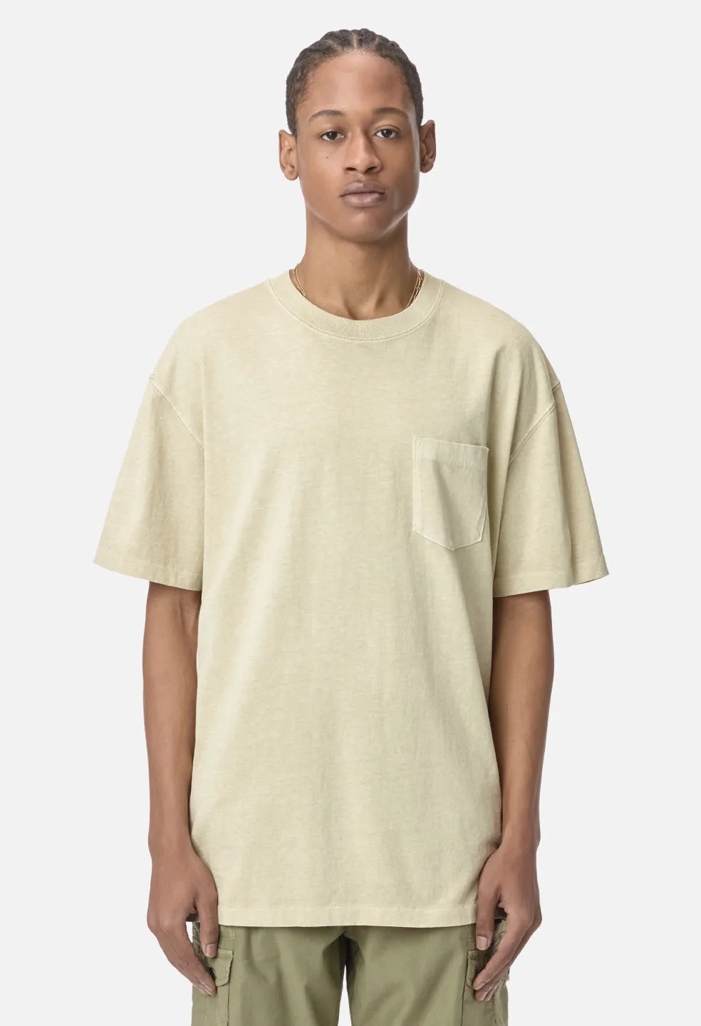 Loose Stitch Pocket Tee / Washed Dune