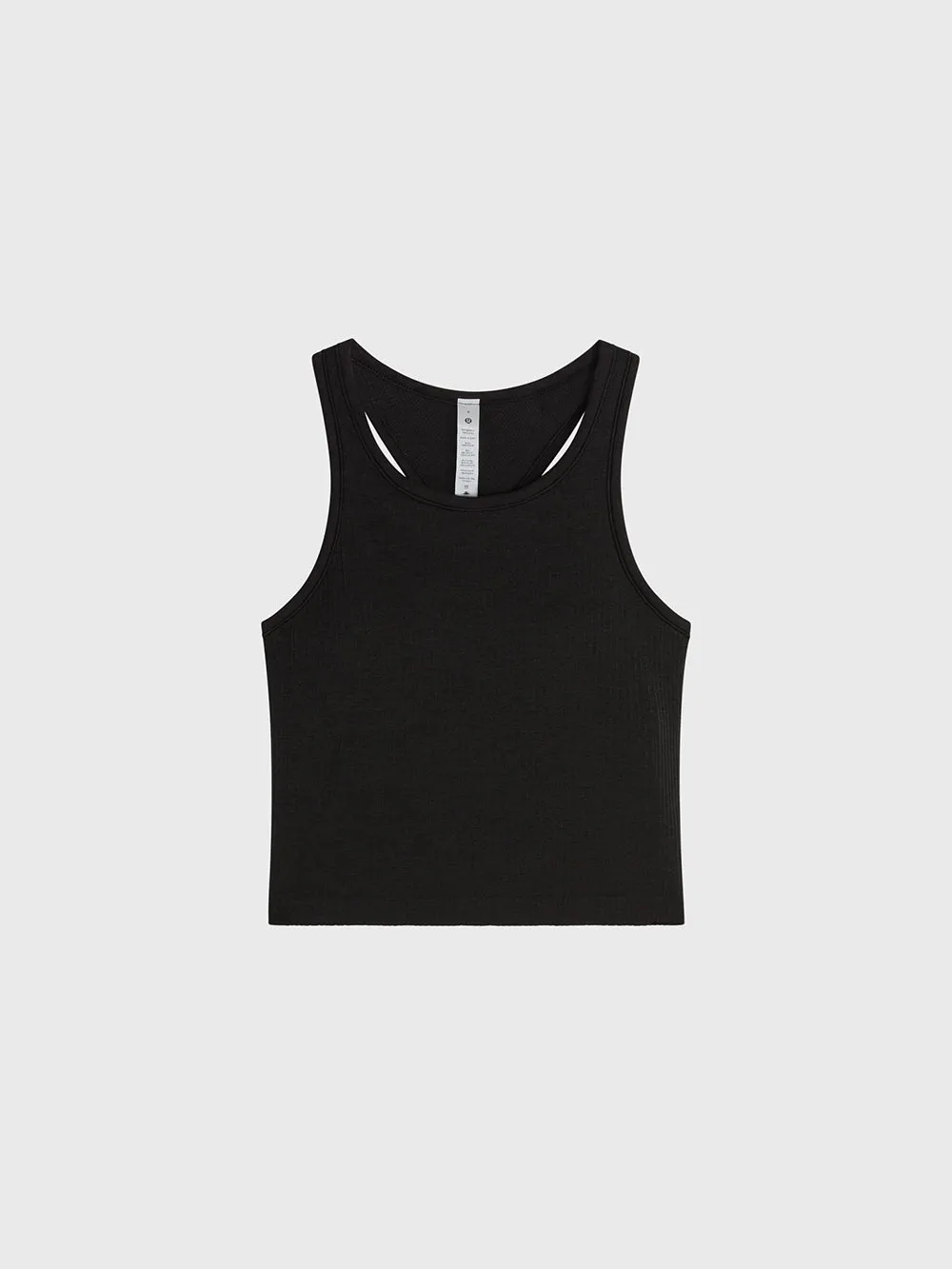 LULULEMON BLK EBB TO STREET CROP TANK