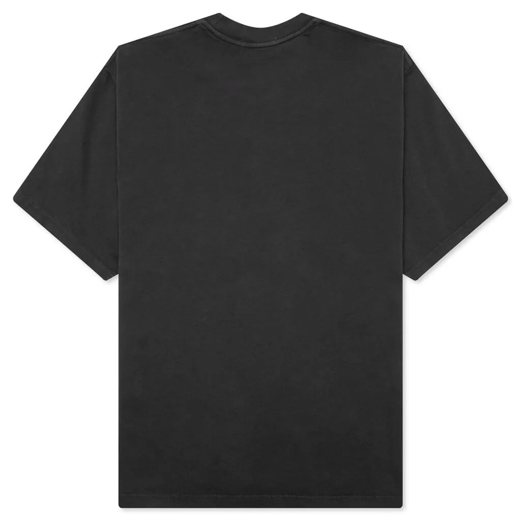 Mad College Garment Dyed Relaxed Fit Tee - Black