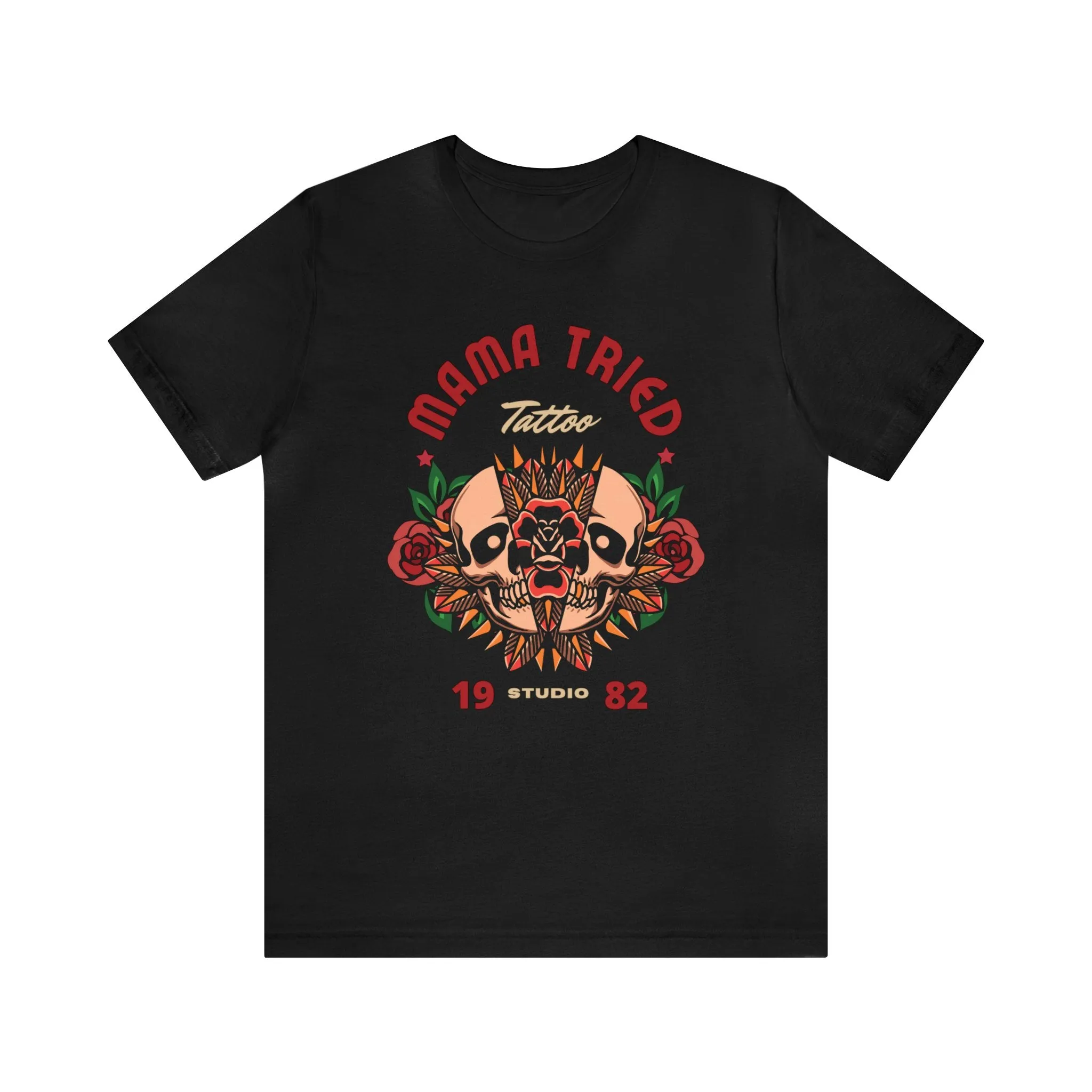 Mama Tried Tattoo T-shirt / Traditional Tattoo Tee Shirt / Punk Rock Clothing Tshirt Rockabilly Psychobilly Freak Goth