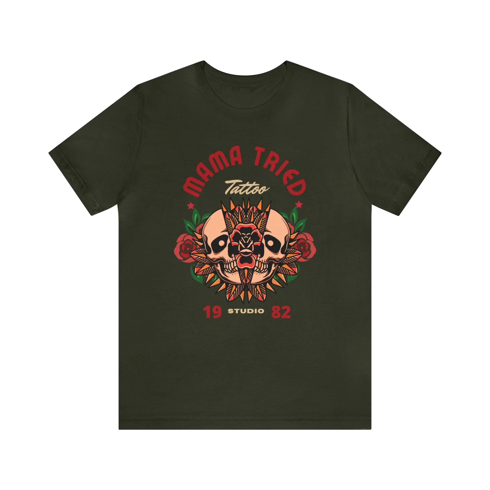 Mama Tried Tattoo T-shirt / Traditional Tattoo Tee Shirt / Punk Rock Clothing Tshirt Rockabilly Psychobilly Freak Goth