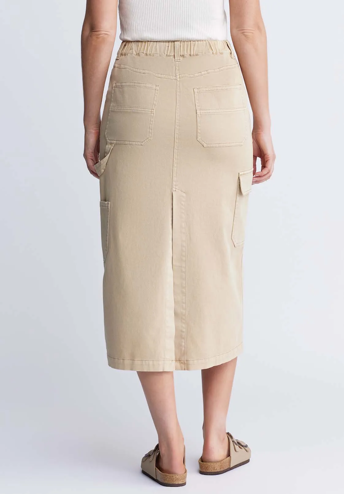 Matilde Women’s Cargo Skirt in Beige - WS0010P