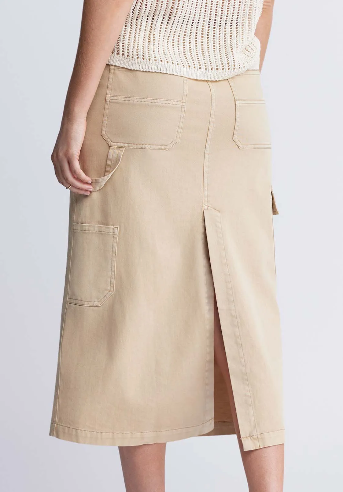 Matilde Women’s Cargo Skirt in Beige - WS0010P