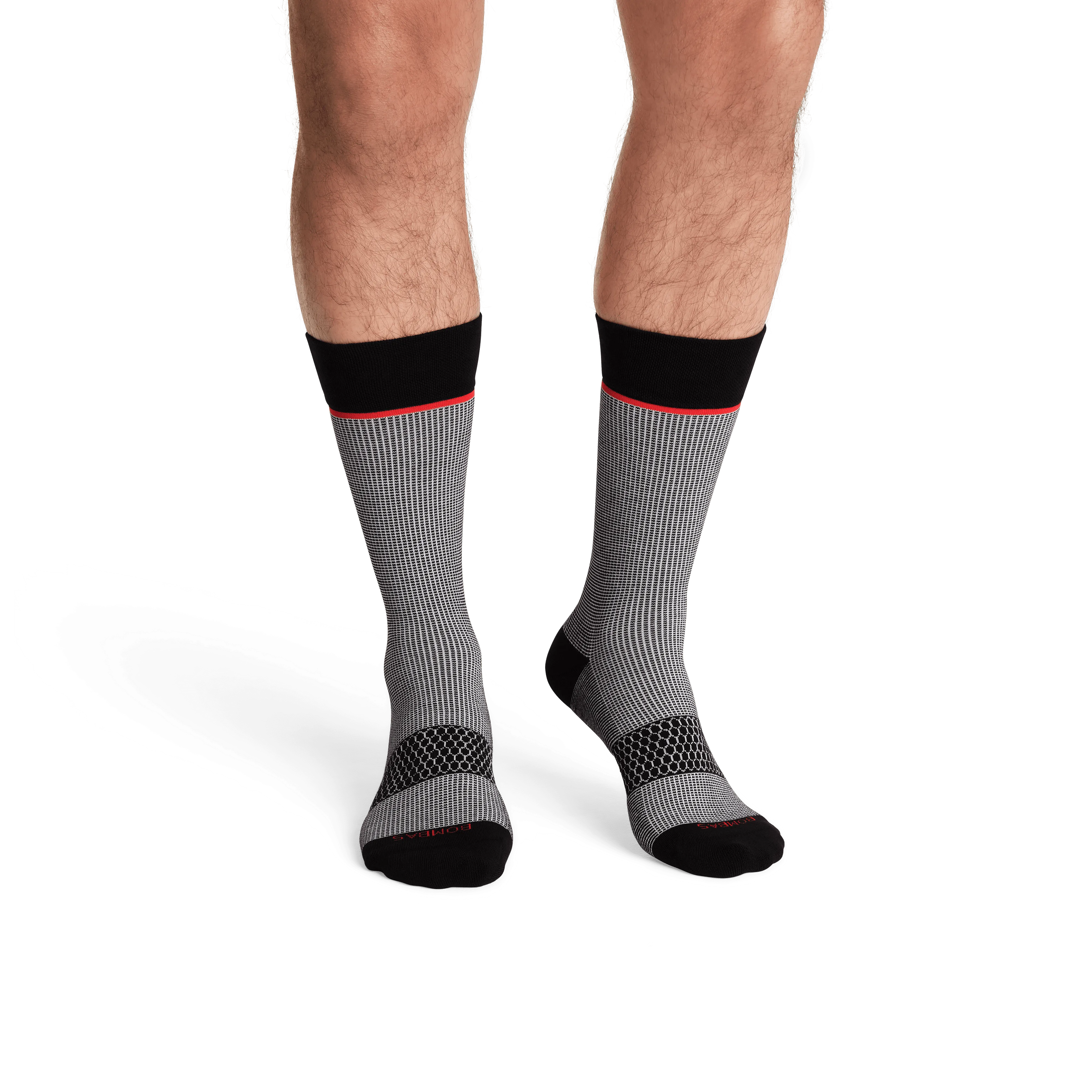 Men’s Grid-Knit Dress Calf Socks