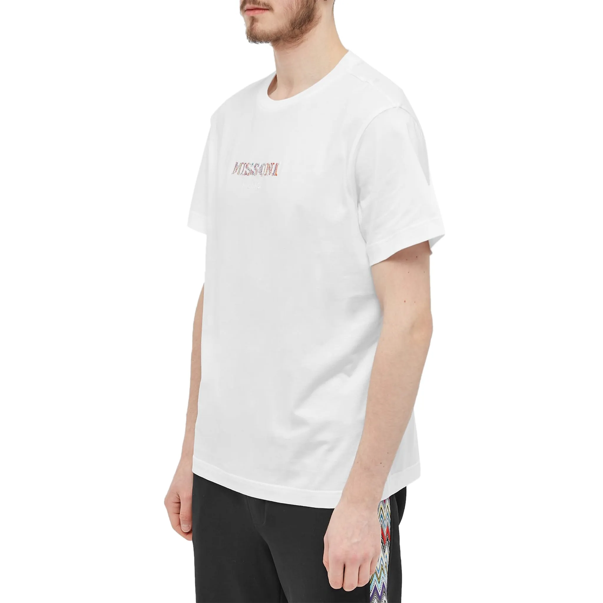 Missoni Embroidered Logo Optic White T Shirt