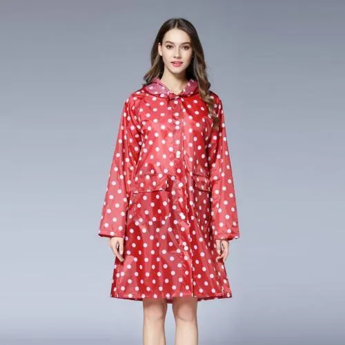 New Arrival!!! Fashion Cute Dots Raincoat Women Poncho Waterproof Rain Wear Outdoor Coat Jacket Suit Wholesale Dropshipping