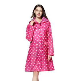 New Arrival!!! Fashion Cute Dots Raincoat Women Poncho Waterproof Rain Wear Outdoor Coat Jacket Suit Wholesale Dropshipping