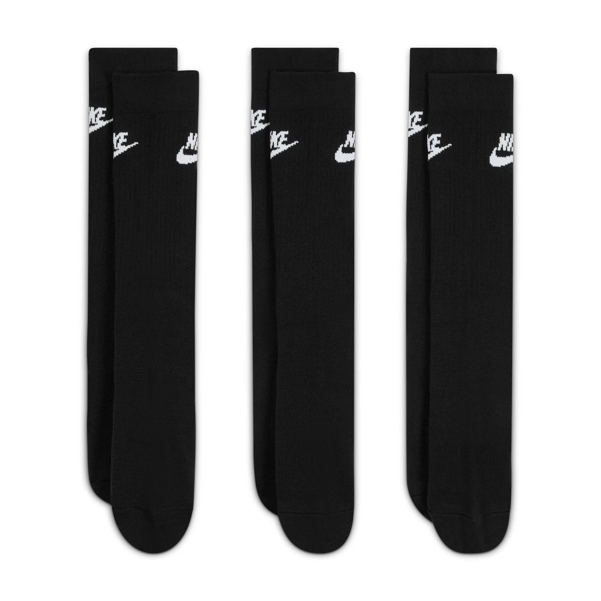 Nike Everyday Essentials Crew Socks 3 Pack (Black)