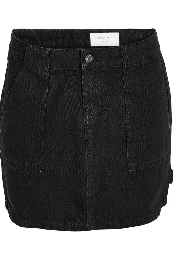 NMEmily Cargo Nederdel - Sort Denim