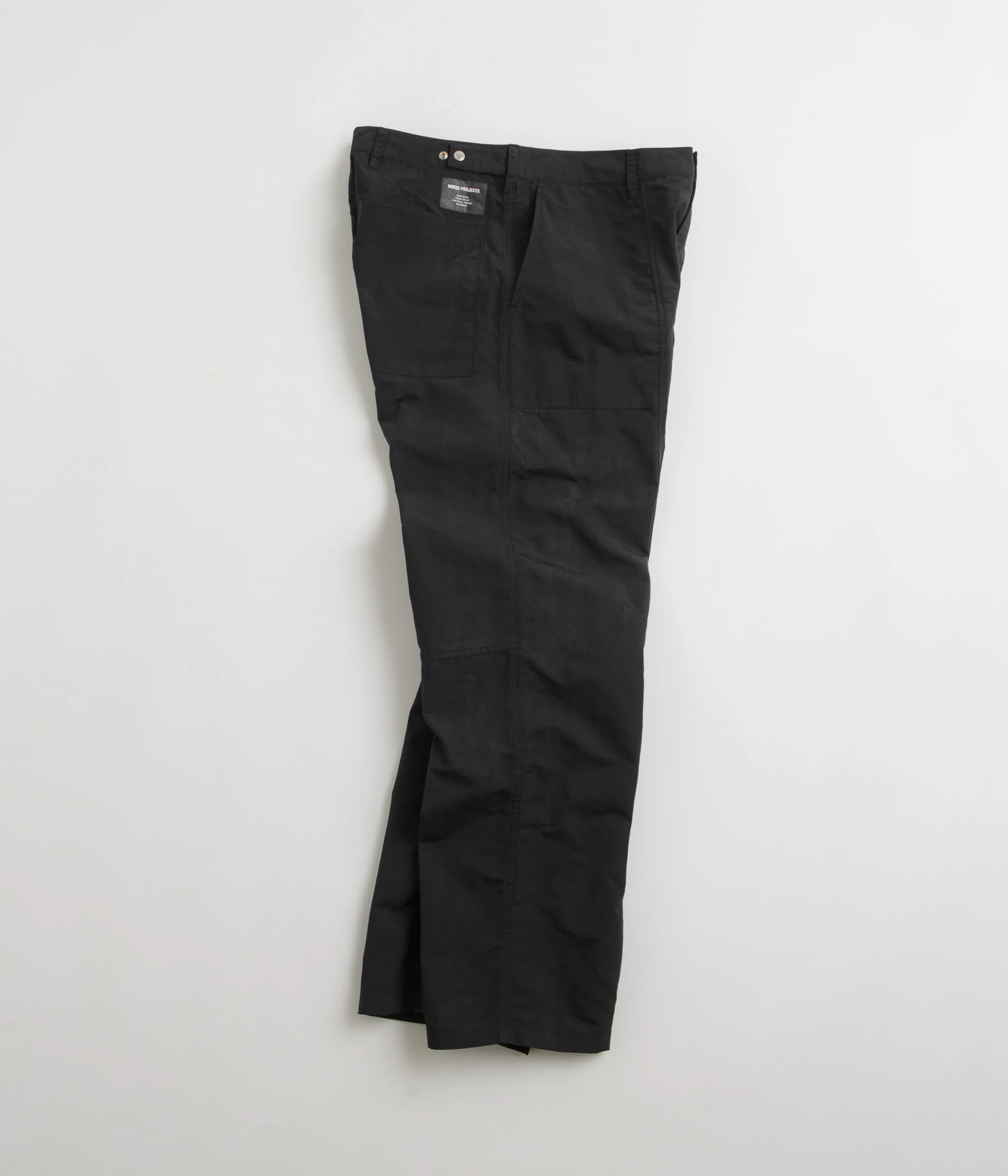 Norse Projects Sigur Waxed Nylon Fatigue Pants - Dark Navy