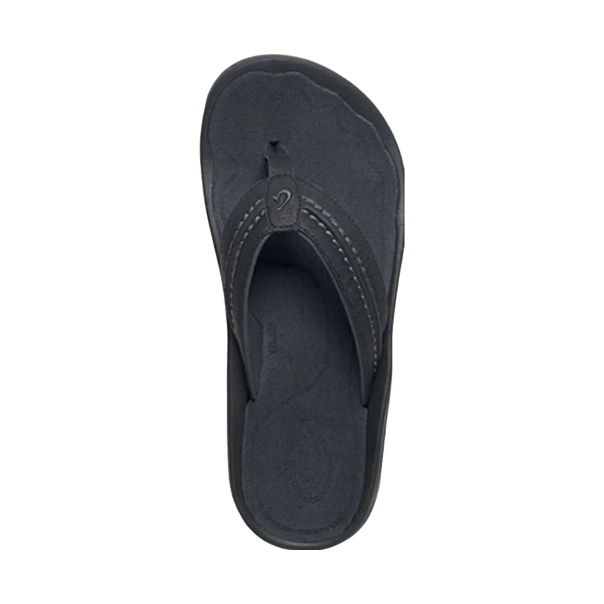 Olukai Men's Hokua Flip Flop - Black/Dark Shadow