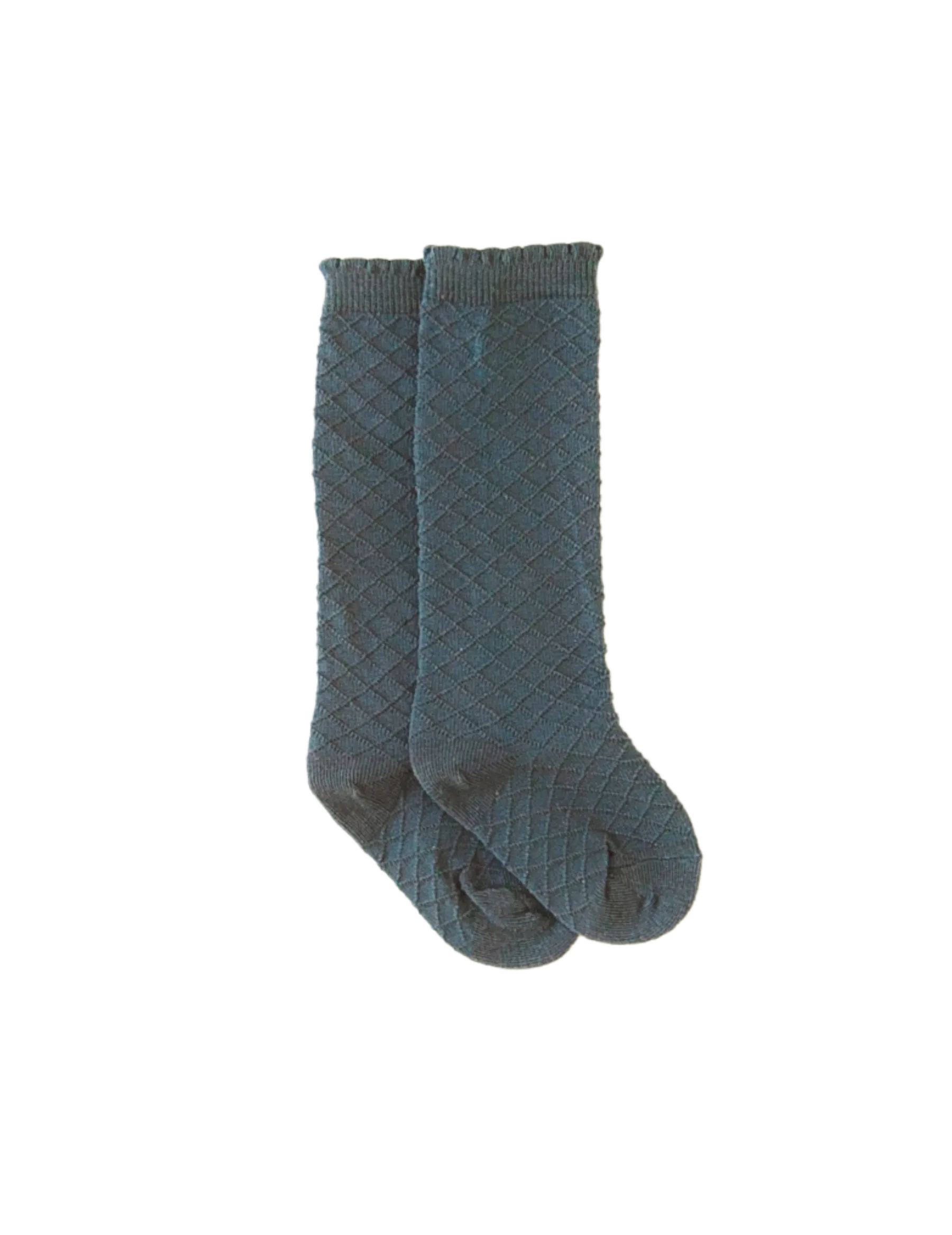 Picnic Knee-High Socks - Azure