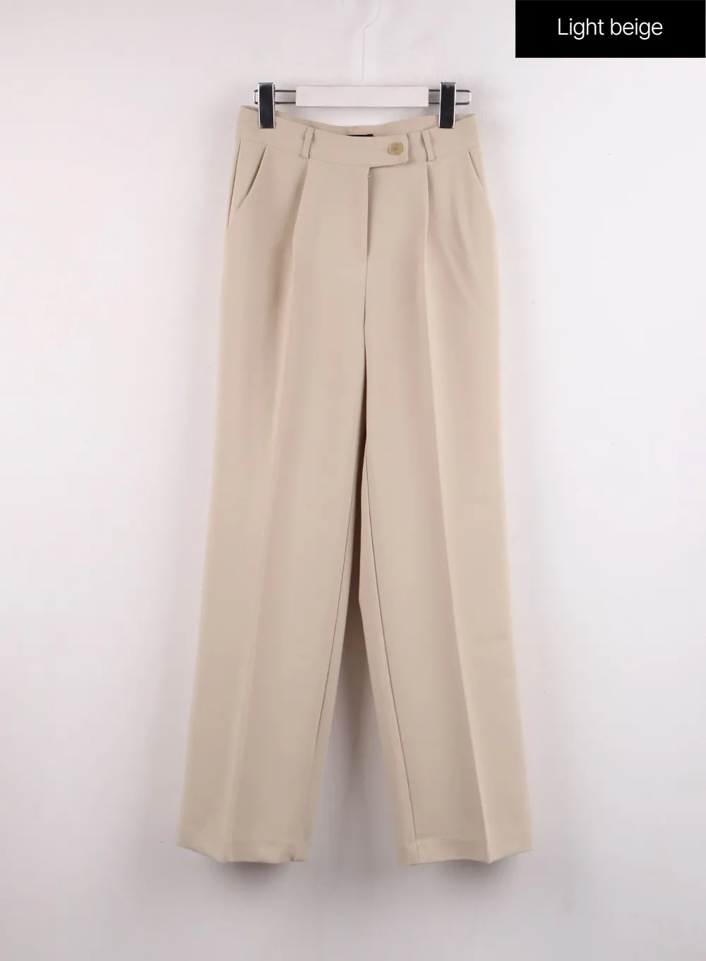 Pintuck Straight Leg Tailored Pants IF402