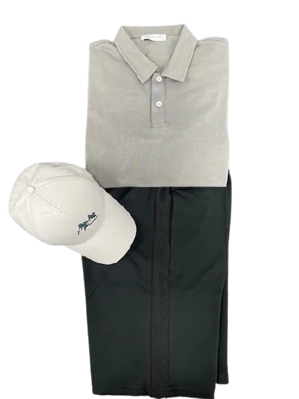 Polo T-Shirt, Bermuda Short and Hat Set (3-Piece)