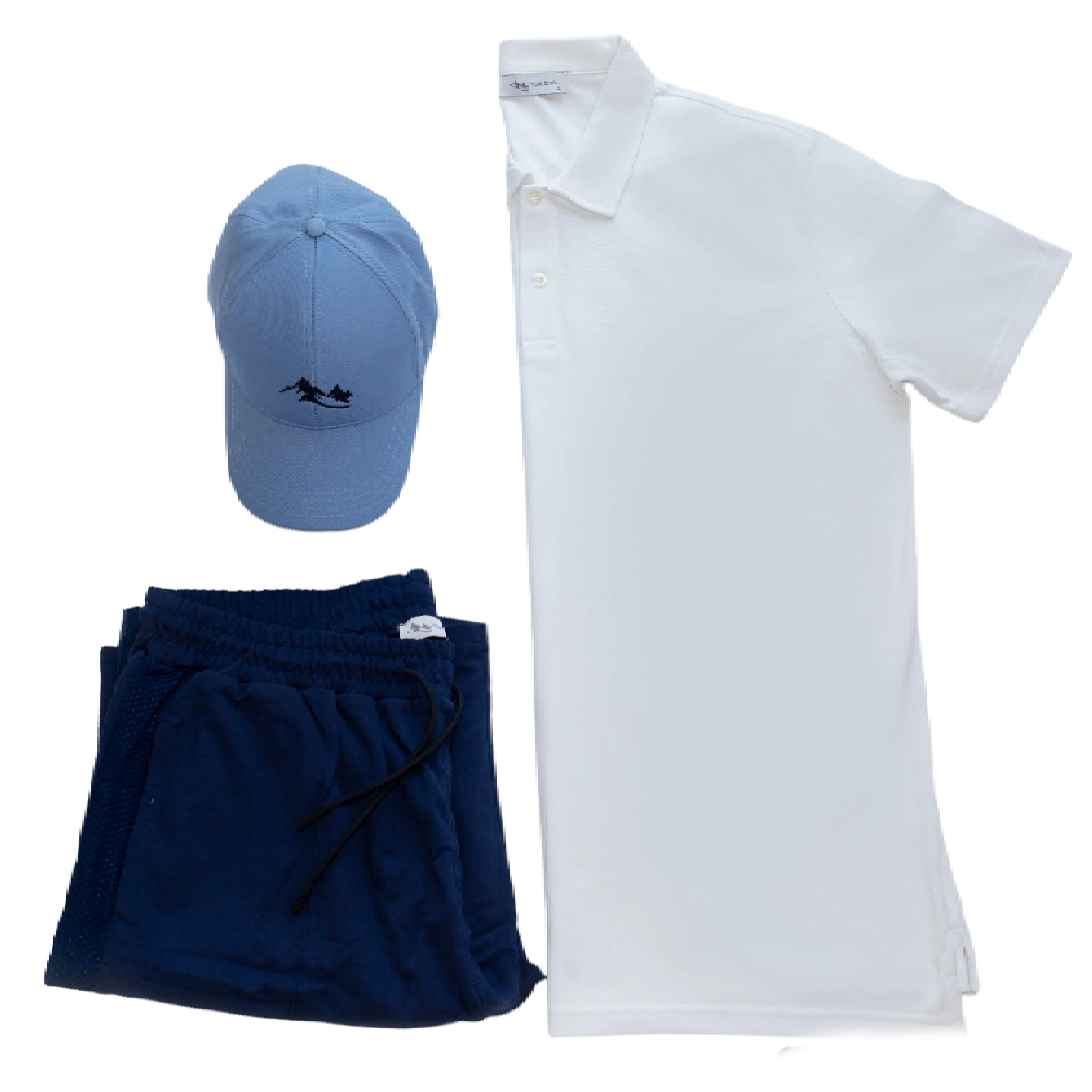 Polo T-Shirt, Bermuda Short and Hat Set (3-Piece)