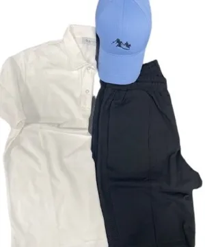 Polo T-Shirt, Bermuda Short and Hat Set (3-Piece)