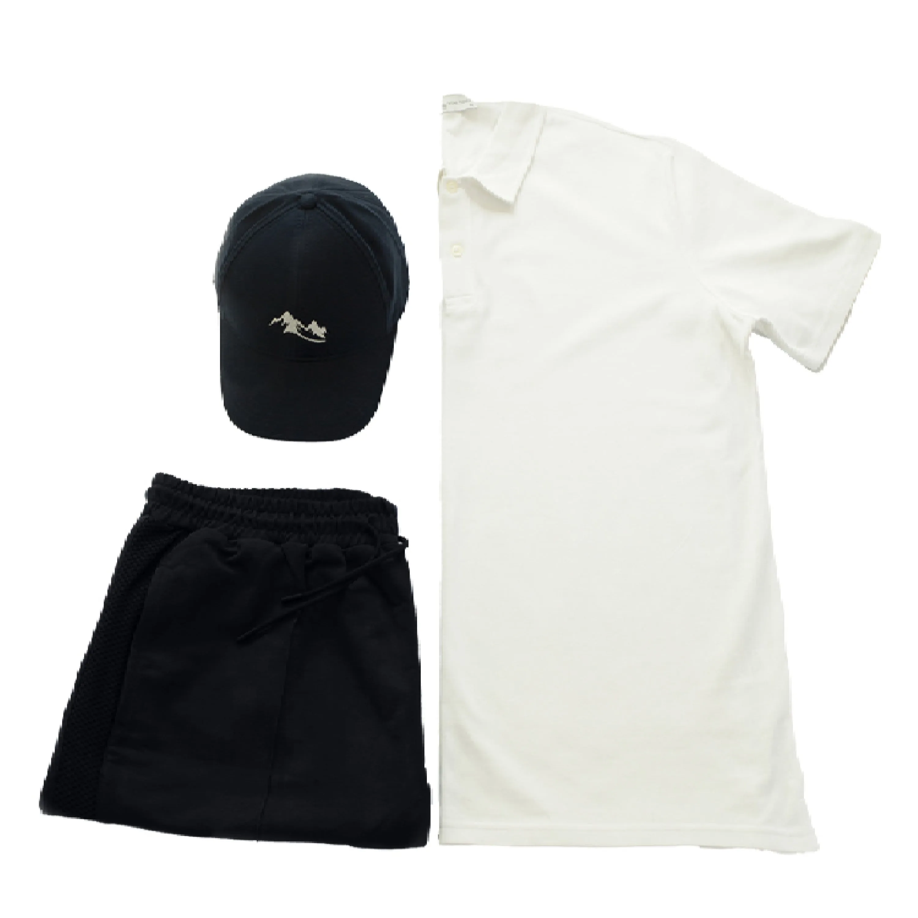 Polo T-Shirt, Bermuda Short and Hat Set (3-Piece)