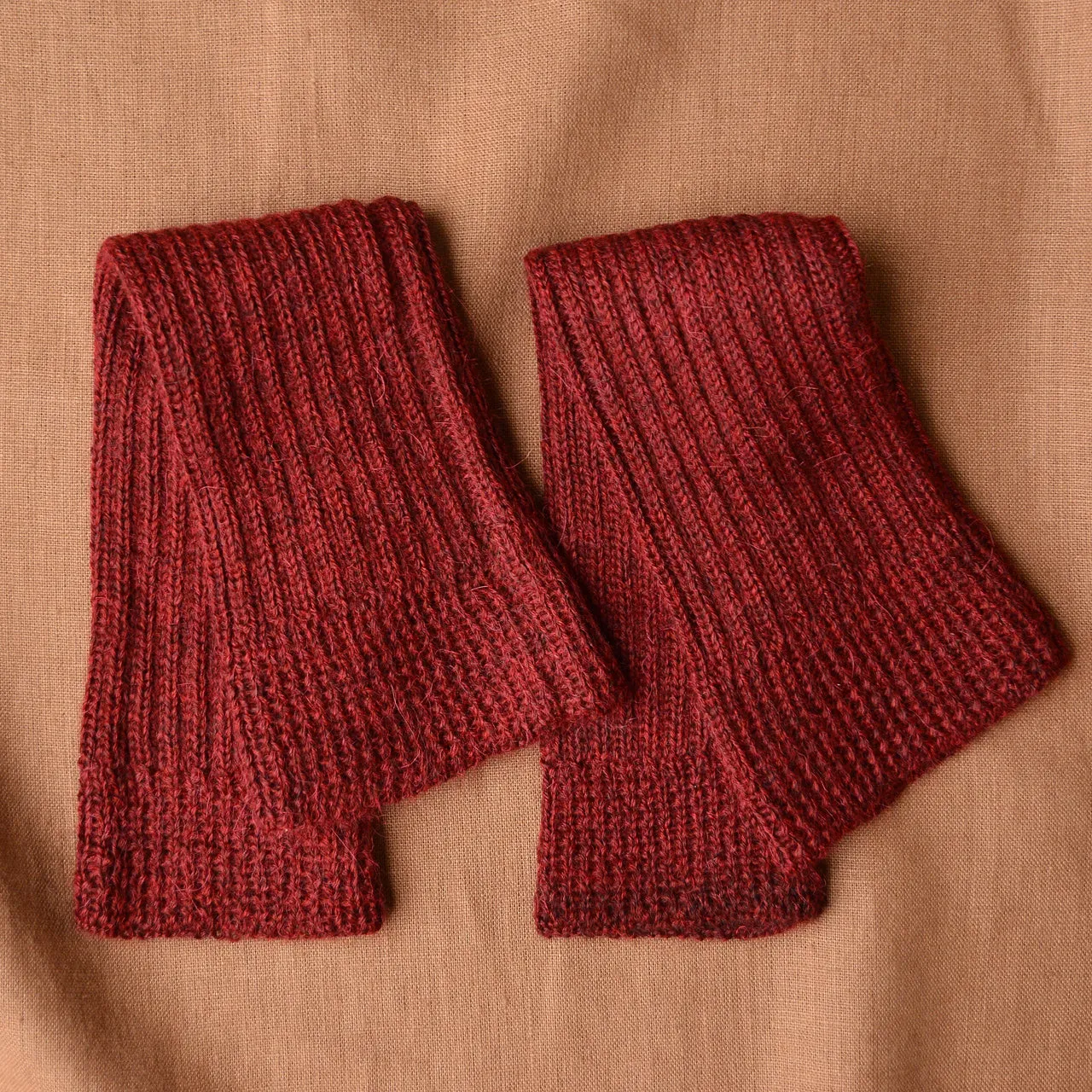 Ribbed Legwarmers in baby alpaca (Youth-Adult) *Last One!