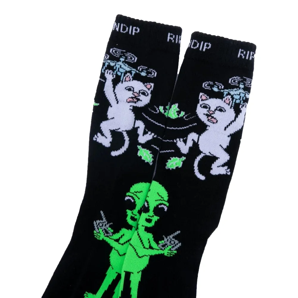 RIPNDIP BYE BYE SOCKS-BLACK