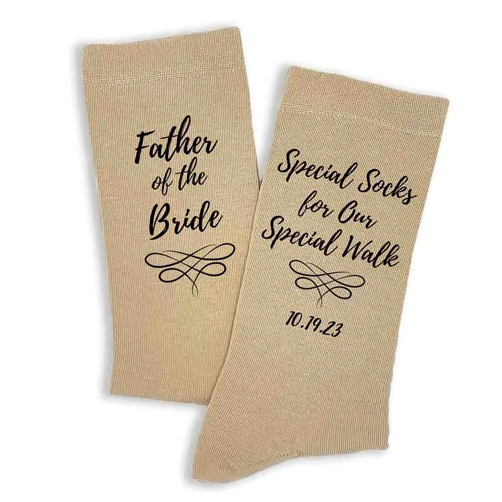 Special Socks for a Special Walk, Father of the Bride Socks