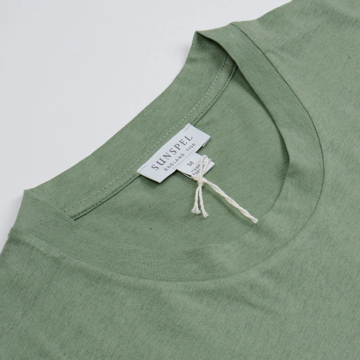 Sunspel - Short Sleeve Riviera Crew Neck T-shirt - Light Khaki