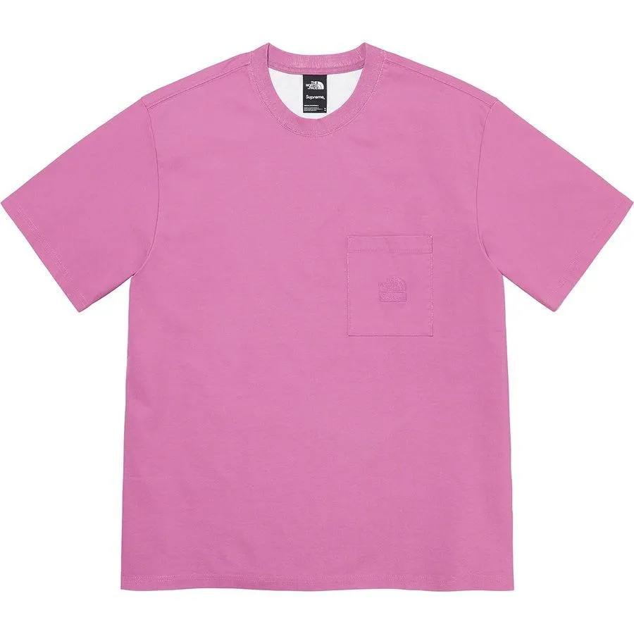 Supreme/ The North Face Pigment Printed Pocket Tee (Pink)