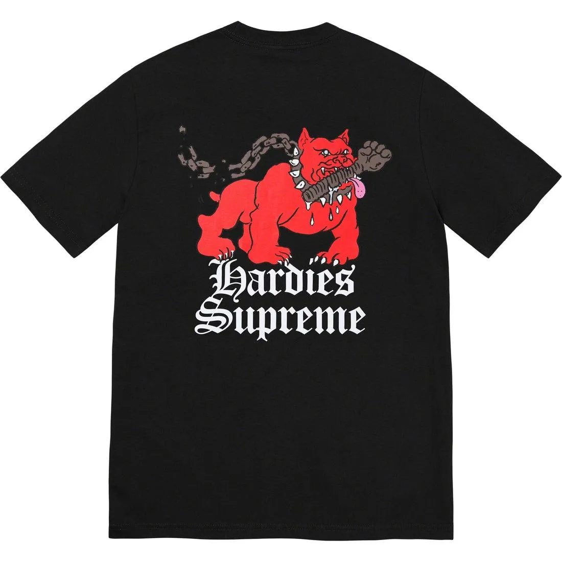 SUPREME/HARDIES DOG TEE (Black)