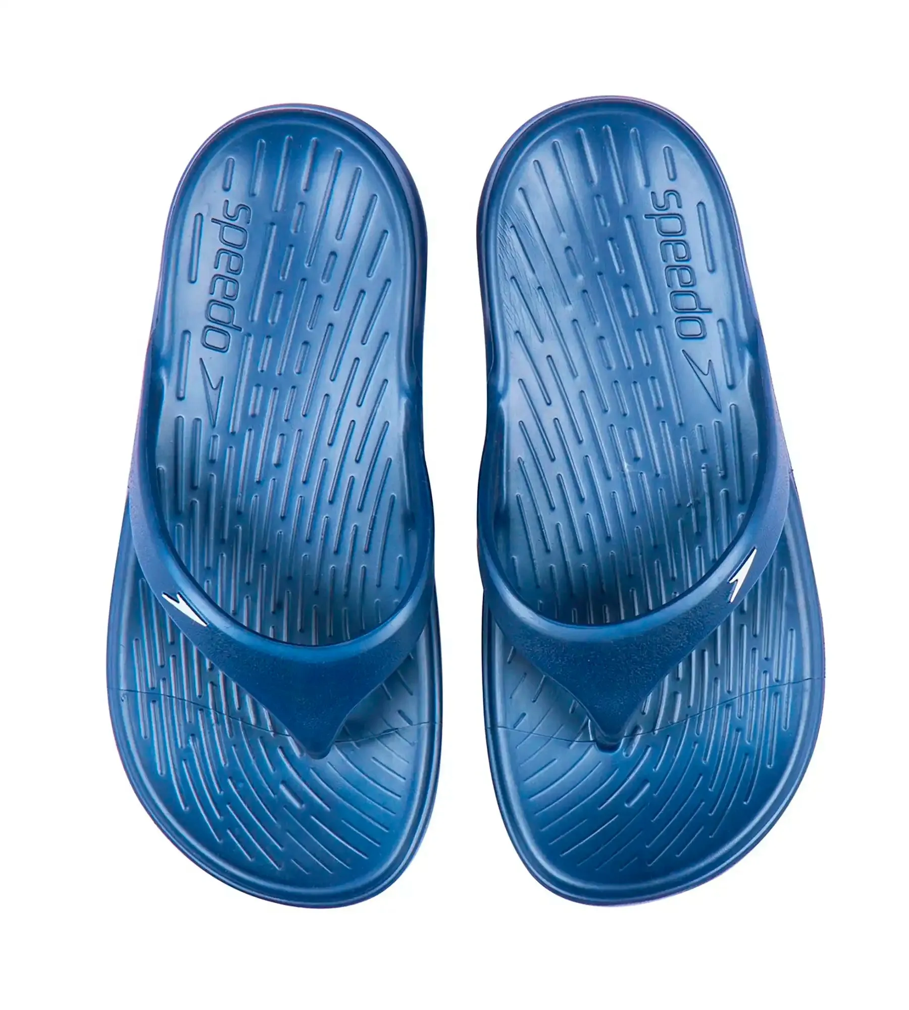 Unisex Junior's Single Colour Flip Flops - Navy & White