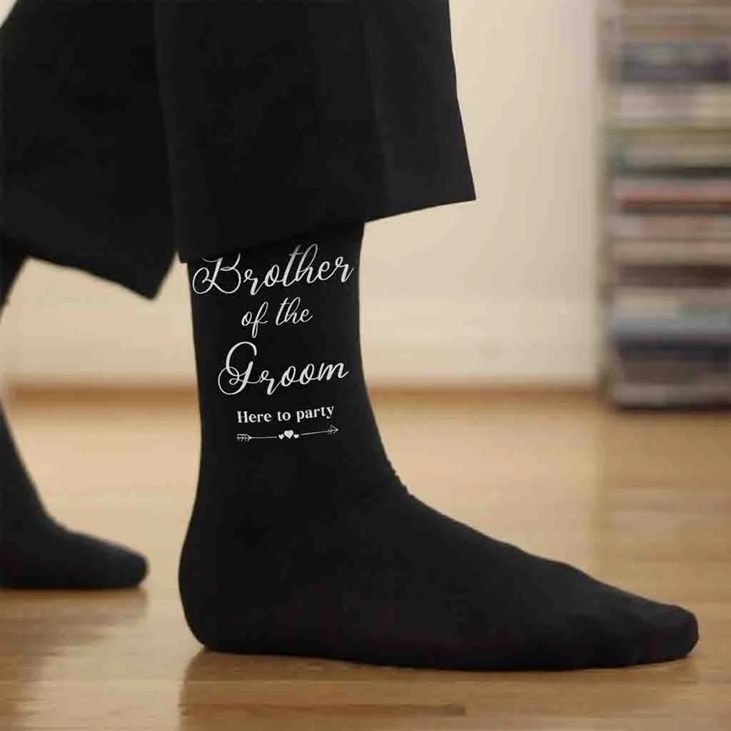 Wedding Socks for the Brother of the Groom