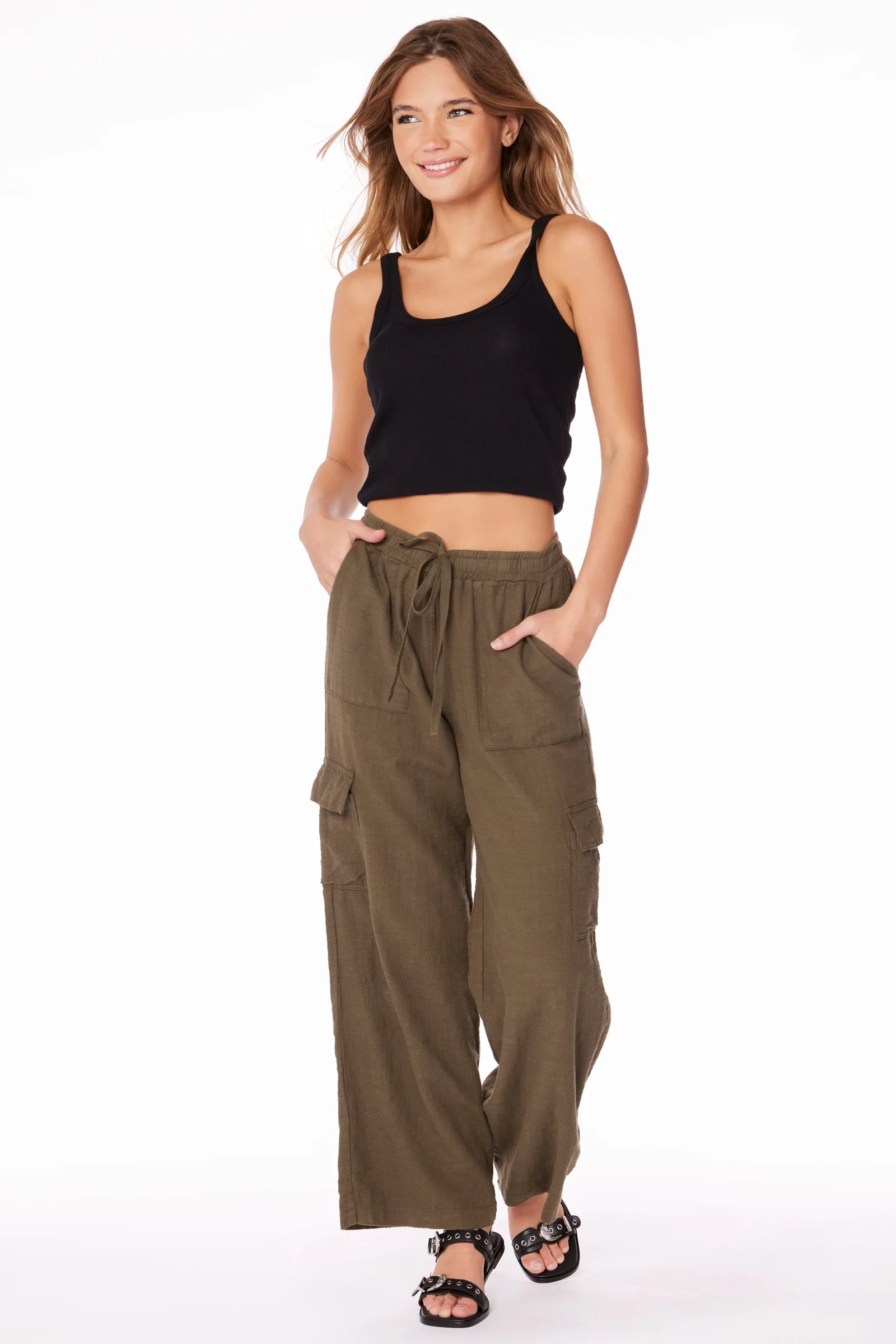 WIDE LEG CARGO PANT