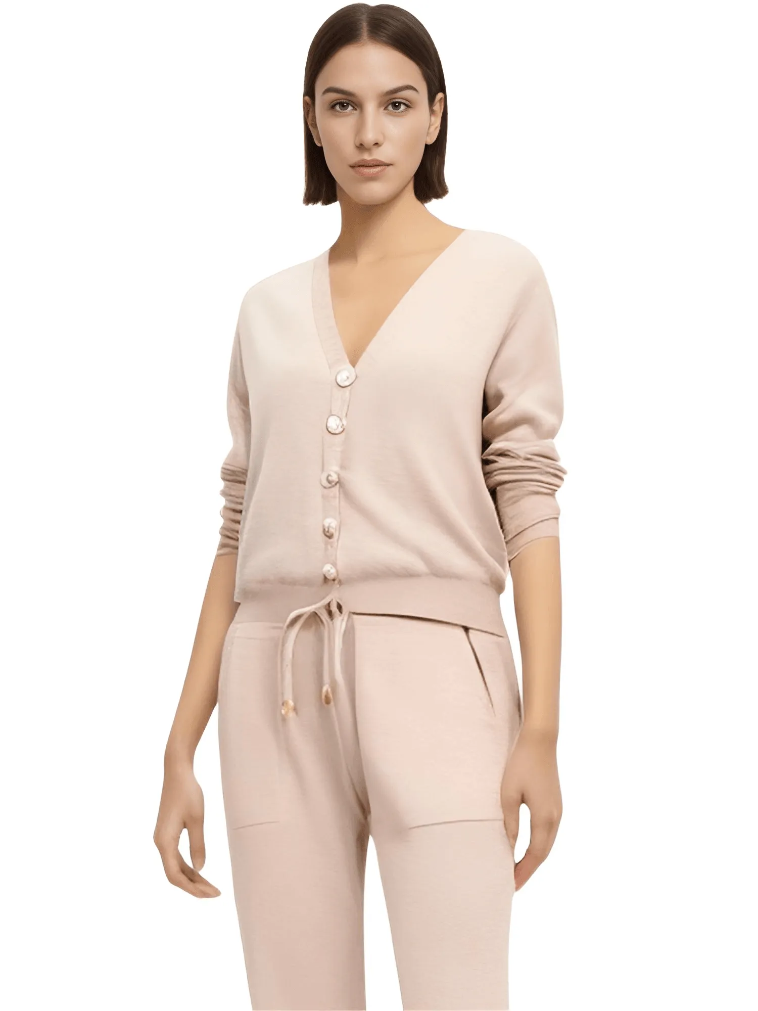 Women's Knitted 2 Piece Pant Suit Set