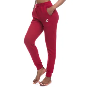 ZOOZATZ Ladies Crimson WSU COUGARS Joggers